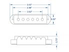 10-702-5-5 Lollar  set of two "Jaguar" single coil pickups, neck and bridge, cream