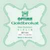 1000-44-L Optima Goldbrokat string set for violin 4/4, steel & aluminum, with loop end E-1 string