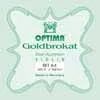 1000-44 Optima Goldbrokat string set for violin 4/4, steel & aluminum, with ball end E-1 string