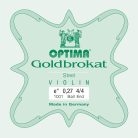 1001-HB Optima Goldbrokat E-1 string for violin 4/4, steel, ball end, heavy