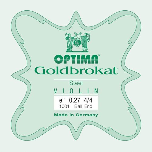 1001-HB Optima Goldbrokat E-1 string for violin 4/4, steel, ball end, heavy