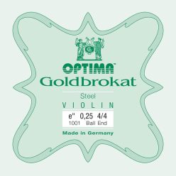   1001-LB Optima Goldbrokat E-1 string for violin 4/4, steel, ball end, light