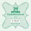 1001-LL Optima Goldbrokat E-1 string for violin 4/4, steel, loop end, light