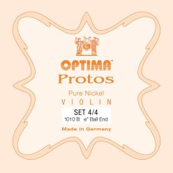   1010-44 Optima Protos string set for violin 4/4, steel/chromesteel