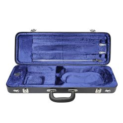   1025-12 ELS  Wicona violin case 1/2-1/4, synthetic, oblong, plush interior