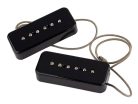 10301-111511 Lollar  set of two "P-90 Soapbar" single coil pickups, neck and bridge, black