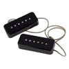 10301-111511 Lollar  set of two "P-90 Soapbar" single coil pickups, neck and bridge, black