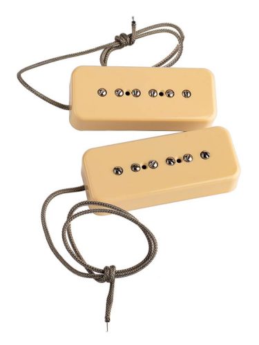 10301-111513 Lollar  set of two "P-90 Soapbar" single coil pickups, neck and bridge, cream