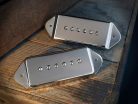 10302-111532 Lollar  set of two "P-90 Dog Ear Casino" single coil pickups, neck and bridge, nickel