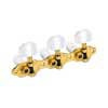 1033056331 Schaller  machine heads Houser model, acrylic white pegs, white string rollers, gold