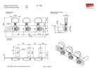 1034056331 Schaller  machine heads Lyra model, acrylic white pegs, white string rollers, gold