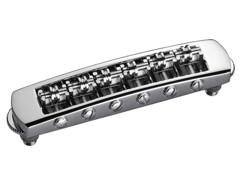 12080200 Schaller  STM guitar roller bridge (for tremolo use), 10,6mm spacing, 14"radius, chrome