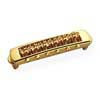 12080500 Schaller  STM guitar roller bridge (for tremolo use), 10,6mm spacing, 14"radius, gold