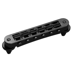   12090400 Schaller  GTM tune-o-matic guitar bridge, 10,5mm spacing, 14"radius, black chrome