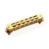 12090500 Schaller  GTM tune-o-matic guitar bridge, 10,5mm spacing, 14"radius, gold