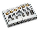 12120200 Schaller  3D-6 patented flatmount bridge for guitar, chrome