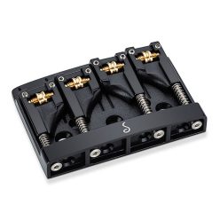 12130400 Schaller  3D-4 patented 4-string bass bridge, black