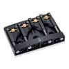 12130400 Schaller  3D-4 patented 4-string bass bridge, black