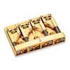 12130500 Schaller  3D-4 patented 4-string bass bridge, gold