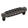 12350400 Schaller  Signum guitar bridge with locking studs, 10,5mm spacing, 12" radius, black chtome