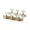 127-PG Boston  machine heads for classic guitar, nylon shaft, 3x left+3x right, 70mm, gold, pearloid buttons