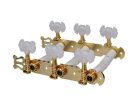 129-BG Boston  machine heads for classic guitar, nylon shaft, 3x left+3x right, 70mm, gold, butterfly buttons