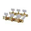 129-BG Boston  machine heads for classic guitar, nylon shaft, 3x left+3x right, 70mm, gold, butterfly buttons