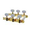 129-G Boston  machine heads for classic guitar, nylon shaft, 3x left+3x right, 70mm, gold, pearloid buttons