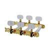 129-PG Boston  machine heads for classic guitar, nylon shaft, 3x left+3x right, 70mm, gold, pearloid buttons