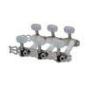 131 Boston  machine heads for classic guitar, nylon shaft, 3x left+3x right, 70mm, nickel, pearloid buttons