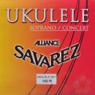 140-R Savarez  Alliance ukulele string set, KF composite fiber, for soprano concert