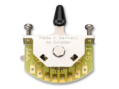 15310003 Schaller  Megaswitch S lever switch 5-way, 40,7mm spacing, bolts included, black cap