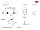 16050101 Schaller  Oyster S/S single socket pickup for internal mount, 45cm cable with endpin jack