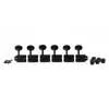 162-BL Wilkinson  machine heads for guitar, vintage F-style, 6x left, split shaft, black