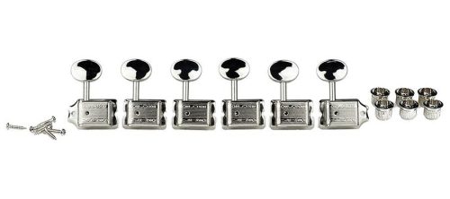 162-CL Wilkinson  machine heads for guitar, vintage F-style, 6x left, split shaft, chrome