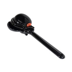   168-M Hayman  castanet on handle, plastic, black, single model