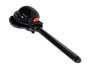 168-M Hayman  castanet on handle, plastic, black, single model