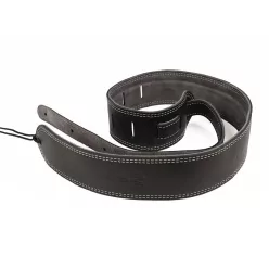   18A0013 Martin SPA  ball leather suede guitar strap 2,5" with logo black