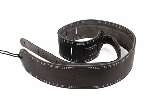 18A0013 Martin SPA  ball leather suede guitar strap 2,5" with logo black