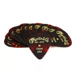   18A0050 Martin SPA  pick pack 351 shape .73mm faux tortoise Medium 12 pcs