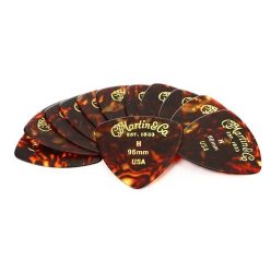   18A0054 Martin SPA  pick pack 346 shape .96mm faux tortoise Heavy 12 pcs