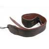 18A0080 Martin SPA  embossed garment leather guitar strap 2,5" black and maroon