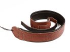 18A0088 Martin SPA  embossed garment leather guitar strap 2,5" brown