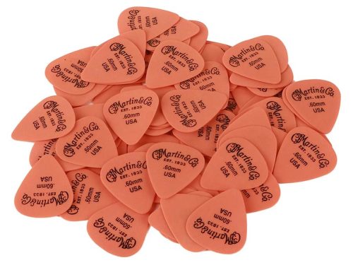 18AP5060 Martin SPA  72 pcs bulk bag of Delrin picks .60mm orange