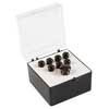 18APP17 Martin SPA  pin set (7 bridge pins plus 1 end pin), plain ebony wood