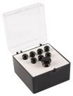 18APP18 Martin SPA  pin set (7 bridge pins plus 1 end pin), black plastic plain