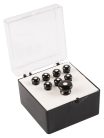 18APP21 Martin SPA  pin set (7 bridge pins plus 1 end pin), black plastic with white inlay