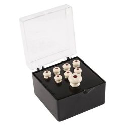   18APP60 Martin SPA  pin set (7 bridge pins plus 1 end pin), white plastic with tortoise inlay