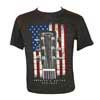 18CM0132S Martin SPA  T-shirt American Flag charcoal - size S