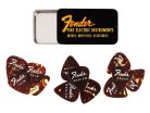 1980351010 Fender  fine electric pick tin, 351 shape, assorted gauges, 12 pieces